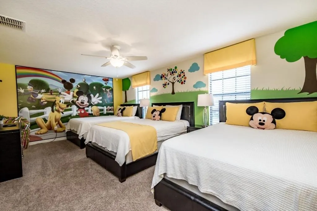 9 Bedroom With Princess And Mickey Rooms For Kids Villa Davenport